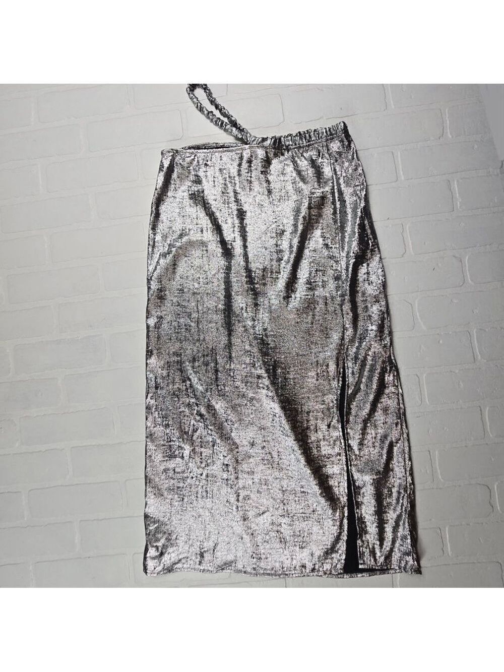 Future Collective Silver Skirt Size 8